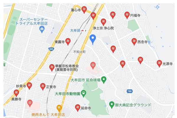 大牟田市地図